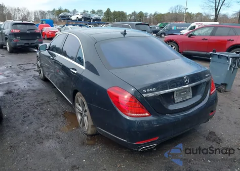 2015 Mercedes-Benz S 550 4Matic из США, поврежденный, VIN WDDUG8FB0FA107255